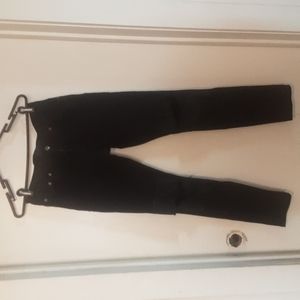 Luxe 2/Men Brand Black Distressed High Waist Skinny Jeans Sz 29/30